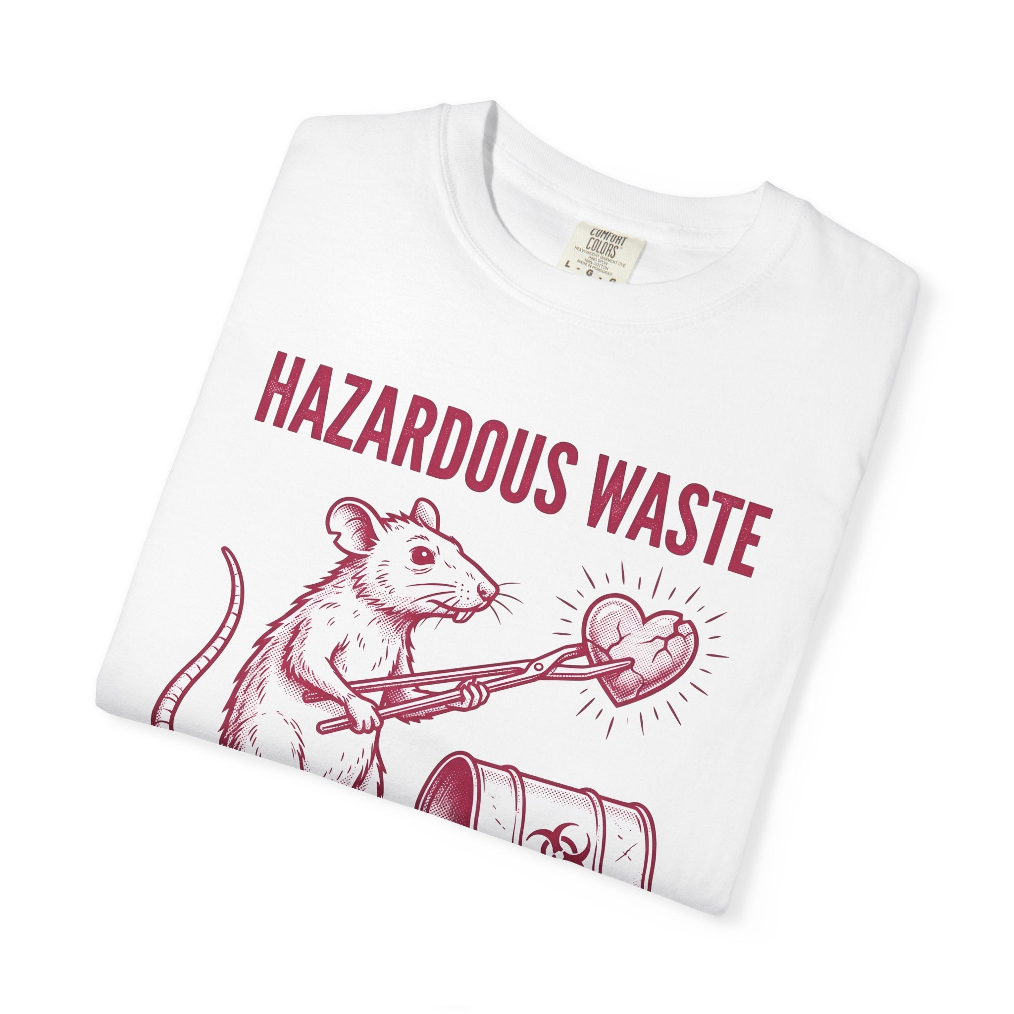 Mouse Heart Shirt Valentines Day Joke Gift Women Retro Tee Heart T-Shirt Valentine Fan Vintage Tshirt Pun Graphic Sketch Poison Drum Tshirt