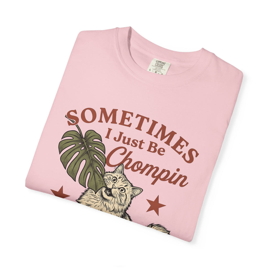 Soft Cat Shirt Cat Satire Gift Women Cartoon Tee Kitten T-Shirt Cat Fan Comic Tshirt Parody Graphic Old School Monstera Plant Tshirt