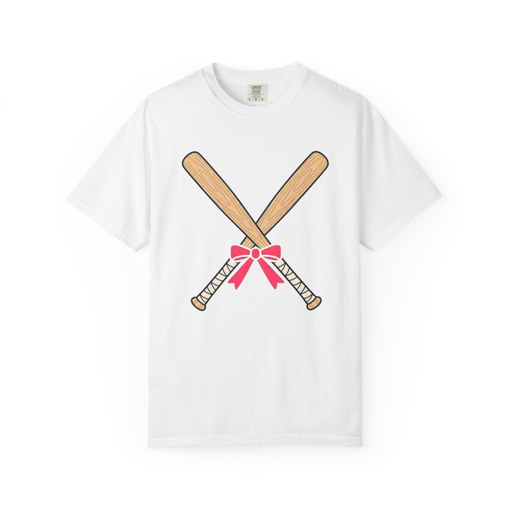 Baseball Bats Shirt Sports Ballgame Gift Women Hand Drawn Tee Baseball Bat T-Shirt Athlete Fan Baseball Tee Illustration Graphic Softball