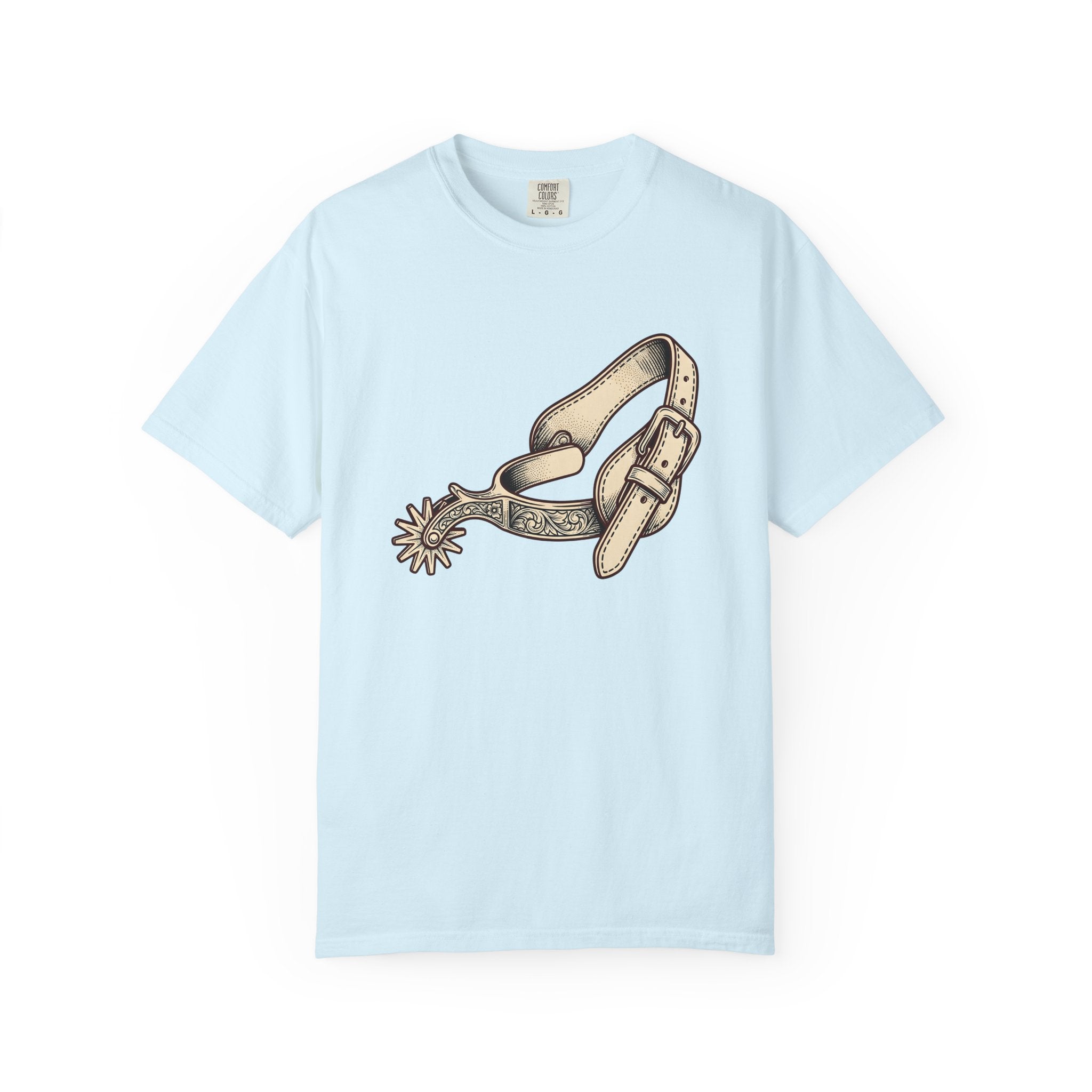 Cowboy Spurs Shirt Cowgirl Cowboy Gift Women Line Art Tee Spur T-Shirt Cowgirl Fan Rodeo Graphic Tshirt Cartoon Decorative Engraving Tshirt
