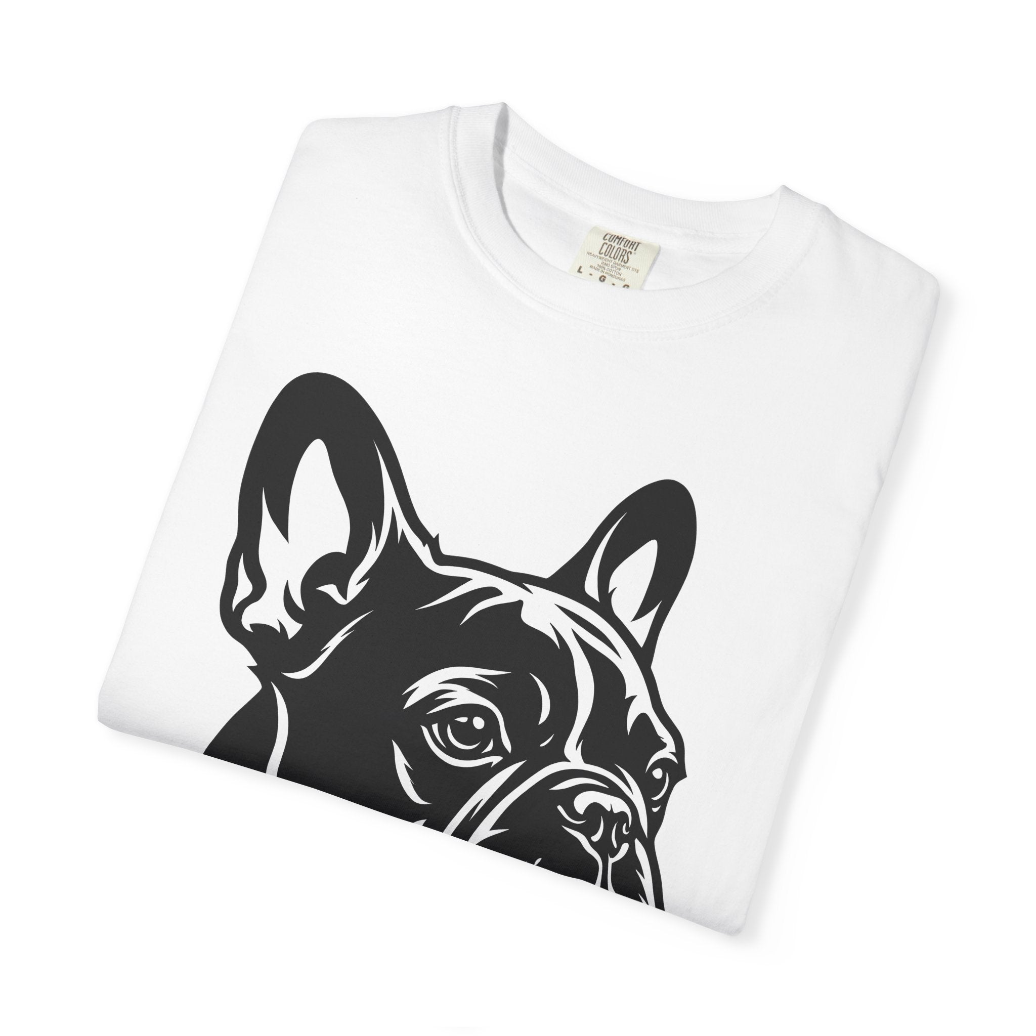 French Bulldog Shirt Dog Wildlife Gift Women Modern Art Tee Bulldog T-Shirt Dog Fan Artistic Tshirt Wildlife Graphic Clean Canine Portrait