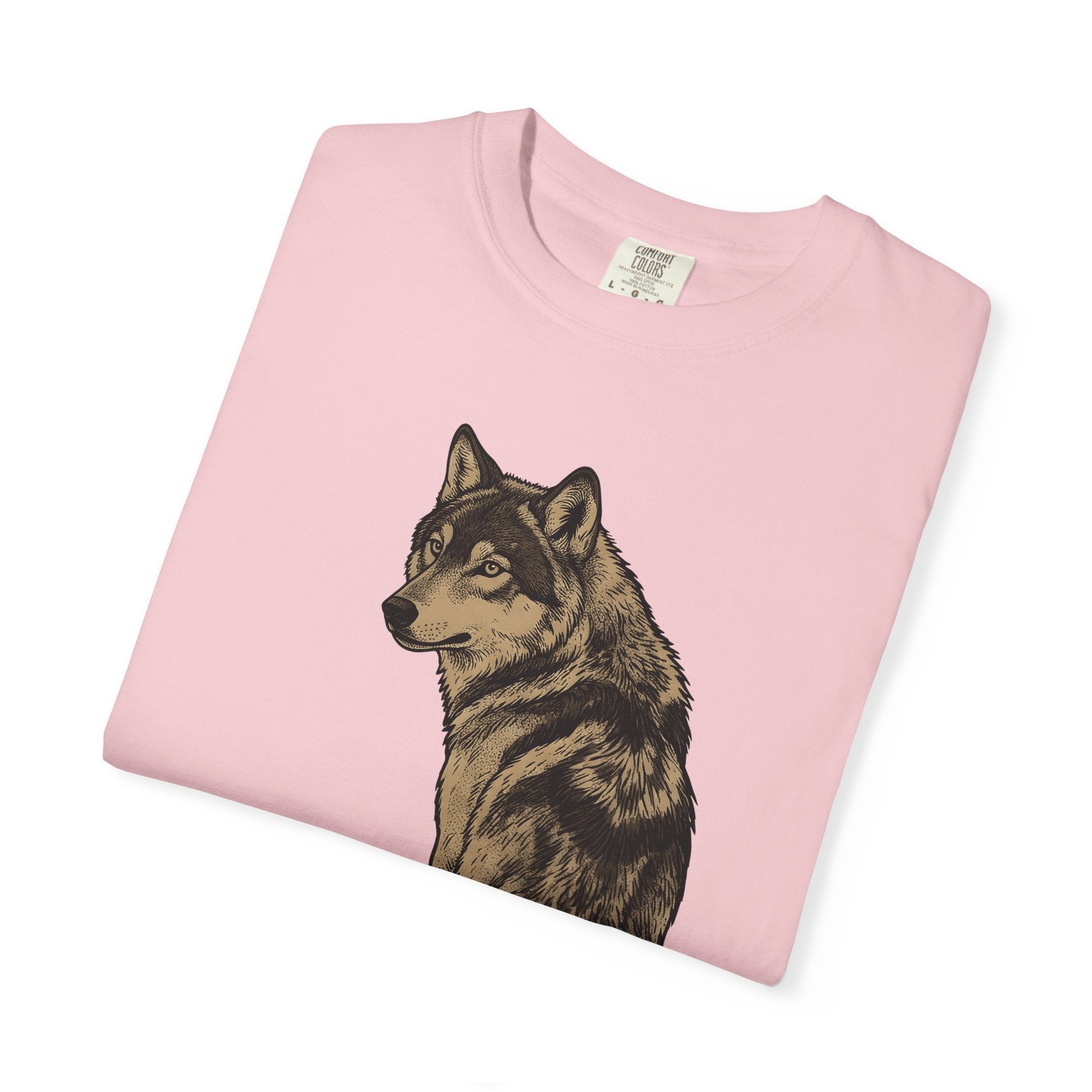 Wolf Illustration Shirt Wolf Wildlife Gift Women Sketch Tee Wolf T-Shirt Wolf Fan Drawing Graphic Retro Creature Tshirt