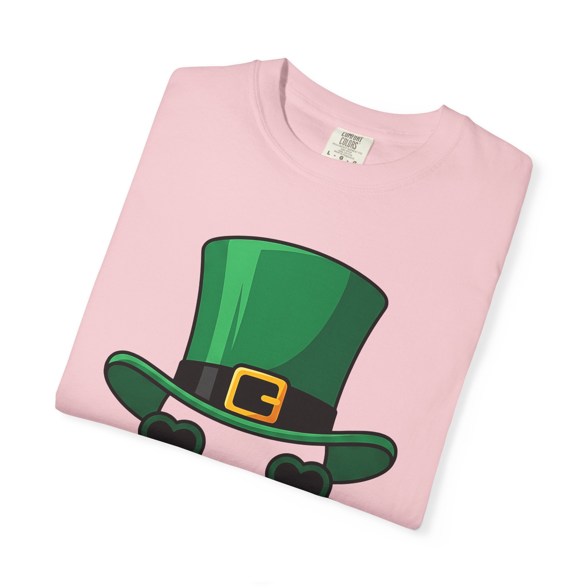 Leprechaun Hat Shirt St Patrick's Day Gag Gift Women Illustration Tee Top Hat T-Shirt St Patricks Fan Illustrated Tshirt Prank Graphic