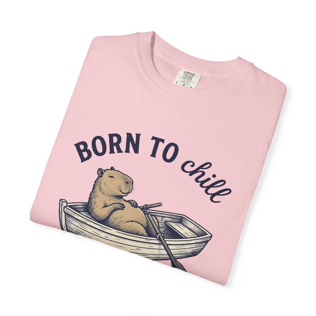 Capybara Raft Shirt Funny Wildlife Gift Women Retro Tee Rodent T-Shirt Humor Fan Vintage Tshirt Animal Graphic Sketch Paddle Tshirt
