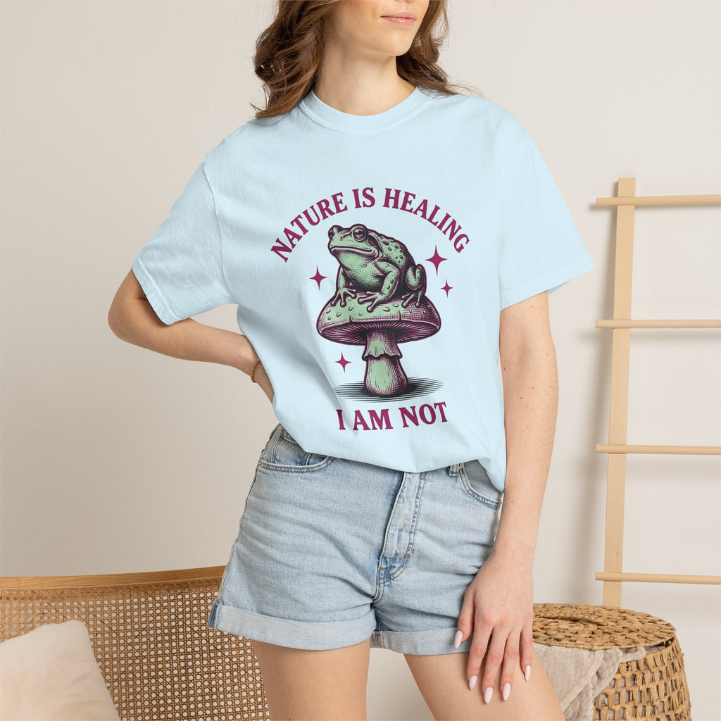 Toad Fungus Shirt Funny Outdoors Gift Women Retro Tee Chytrid T-Shirt Humor Fan Vintage Tshirt Nature Graphic Sketch Sparkles Tshirt
