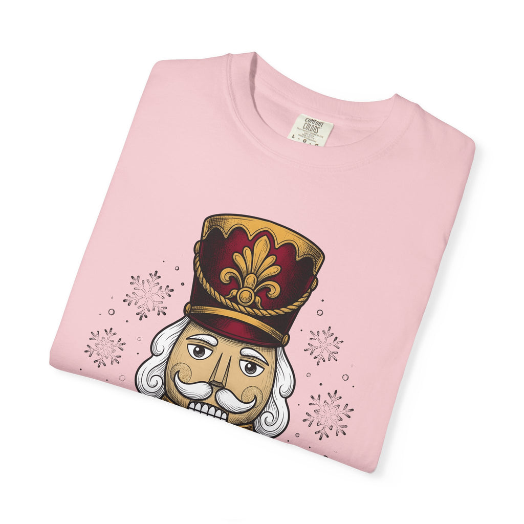 Nutcracker Design Shirt Christmas Celebration Gift Women Hand Drawn Tee Nutcracker T-Shirt Xmas Fan Christmas Illustration Line Art Snow