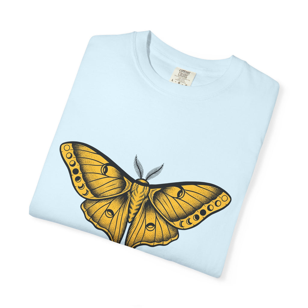 Night Moth Shirt Boho Chic Wildlife Gift Women Sketch Tee Moth T-Shirt Bohemian Fan Illustrated Tshirt Wildlife Graphic Hand Drawn Moon