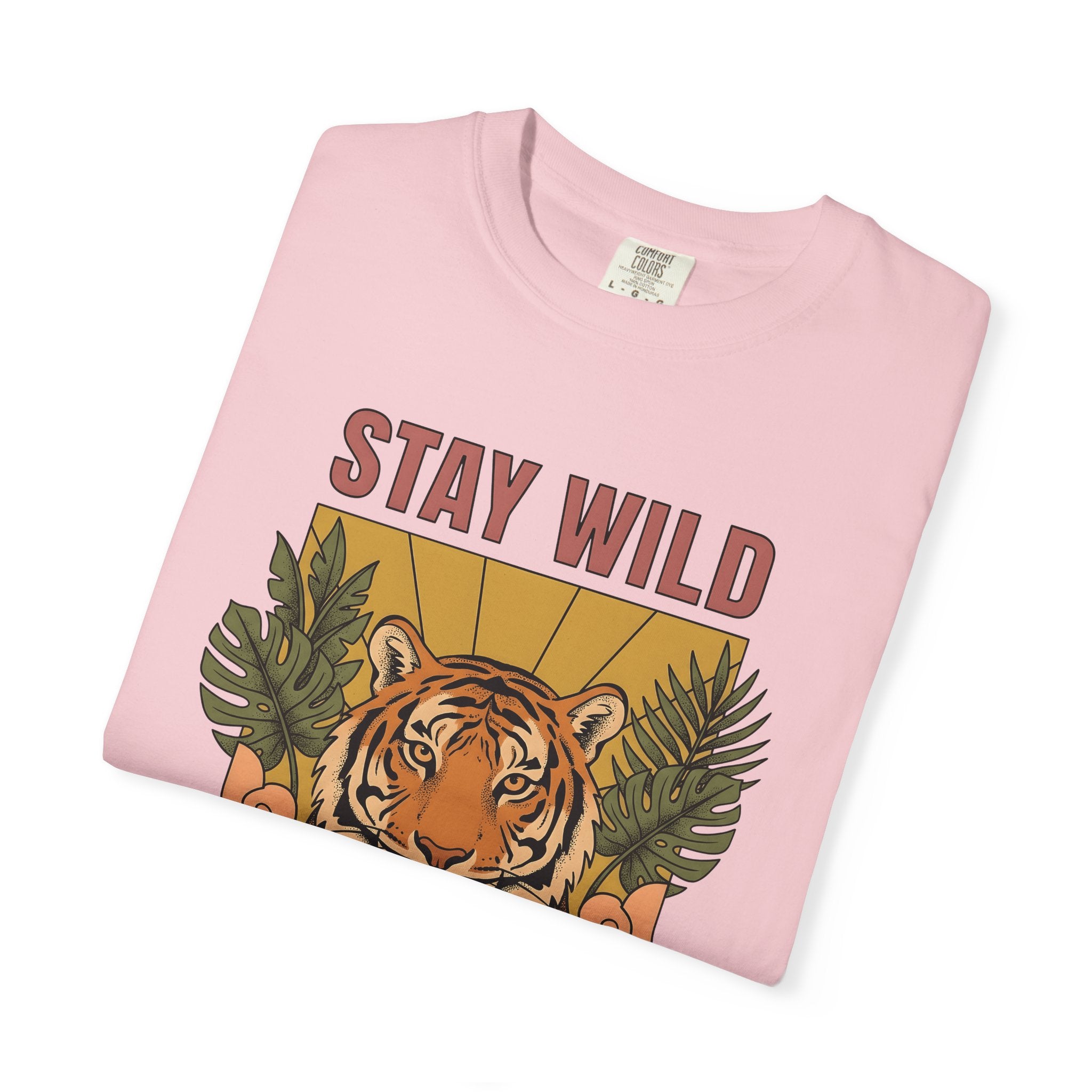 Tiger Face Shirt Animal Nature Gift Women Boho Tee Tiger T-Shirt Wildlife Enthusiast Hippie Tshirt Environmental Graphic Retro Tropical