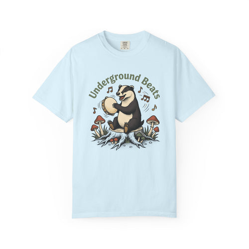 Badger Tambourine Shirt Cottagecore Forest Gift Women Playful Tee Tambourine T-Shirt Cottage Enthusiast Whimsical Tshirt Woods Graphic Retro