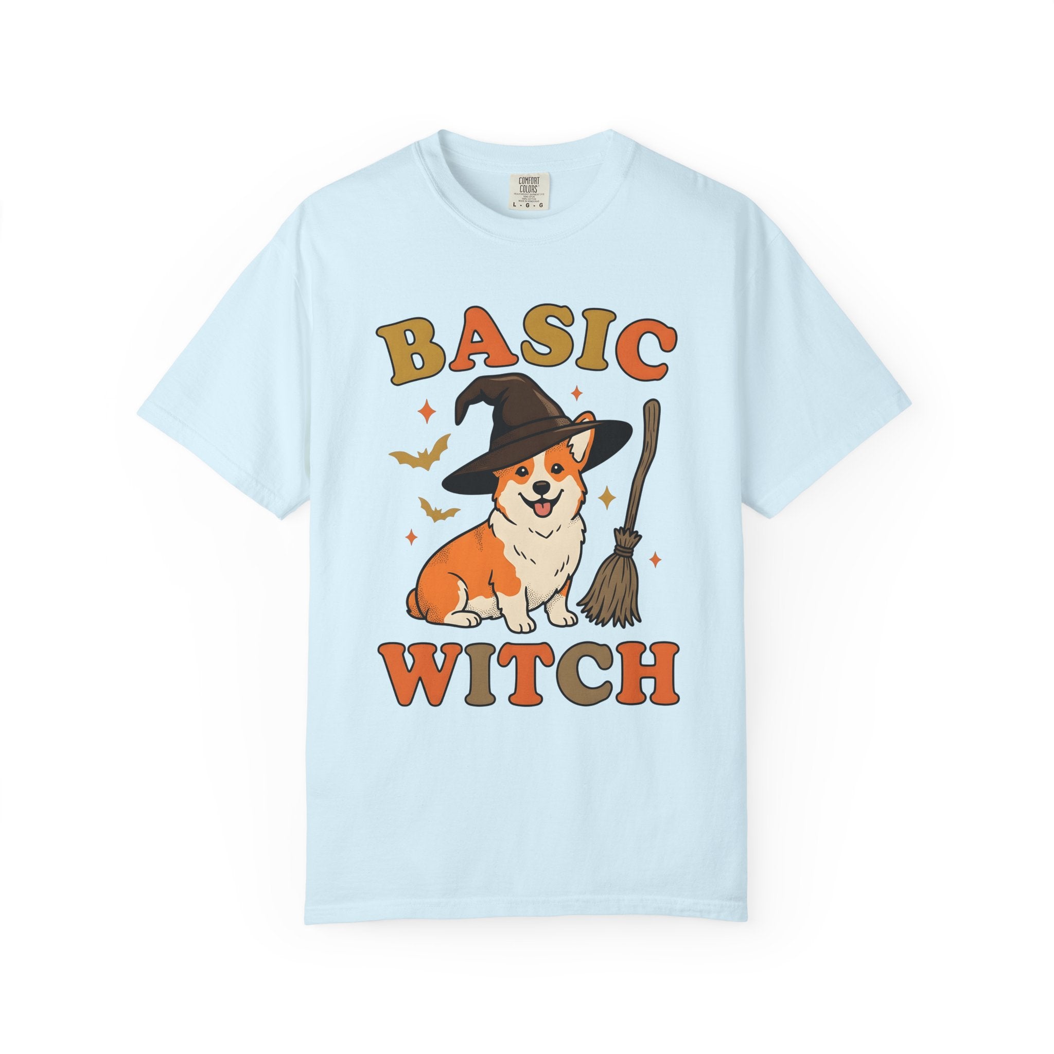 Corgi Magician Shirt Halloween Puppy Gift Women Animated Tee Pembroke Welsh Corgi T-Shirt Spooky Fan Cartoon Tshirt Dog Graphic Old School