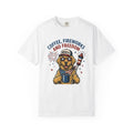 Golden Retriever Shirt 4th Of July Dog Gift Women Cartoon Tee Retriever T-Shirt Patriot Fan Comic Tshirt Dog Graphic Vintage Fireworks