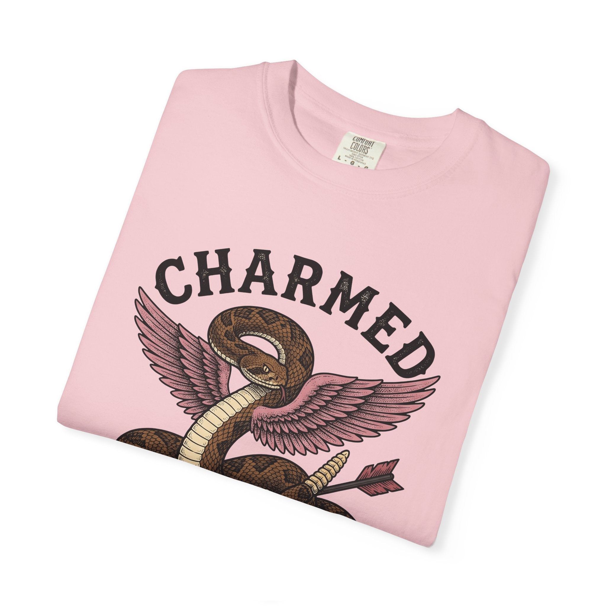 Snake Wings Shirt St. Valentine's Day Macabre Gift Women Illustrative Tee Serpent T-Shirt Valentine Fan Illustrated Tshirt Dark Graphic Hand