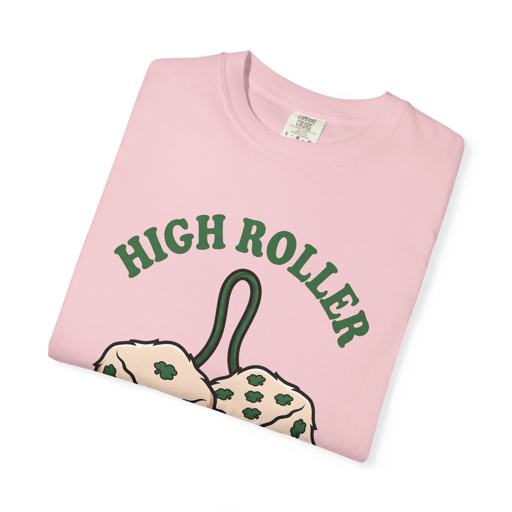 Shamrock Dice Shirt St Patrick's Day Casino Gift Women Cartoon Tee Lucky Charm T-Shirt St Patricks Fan Comic Tshirt Gambling Graphic Retro