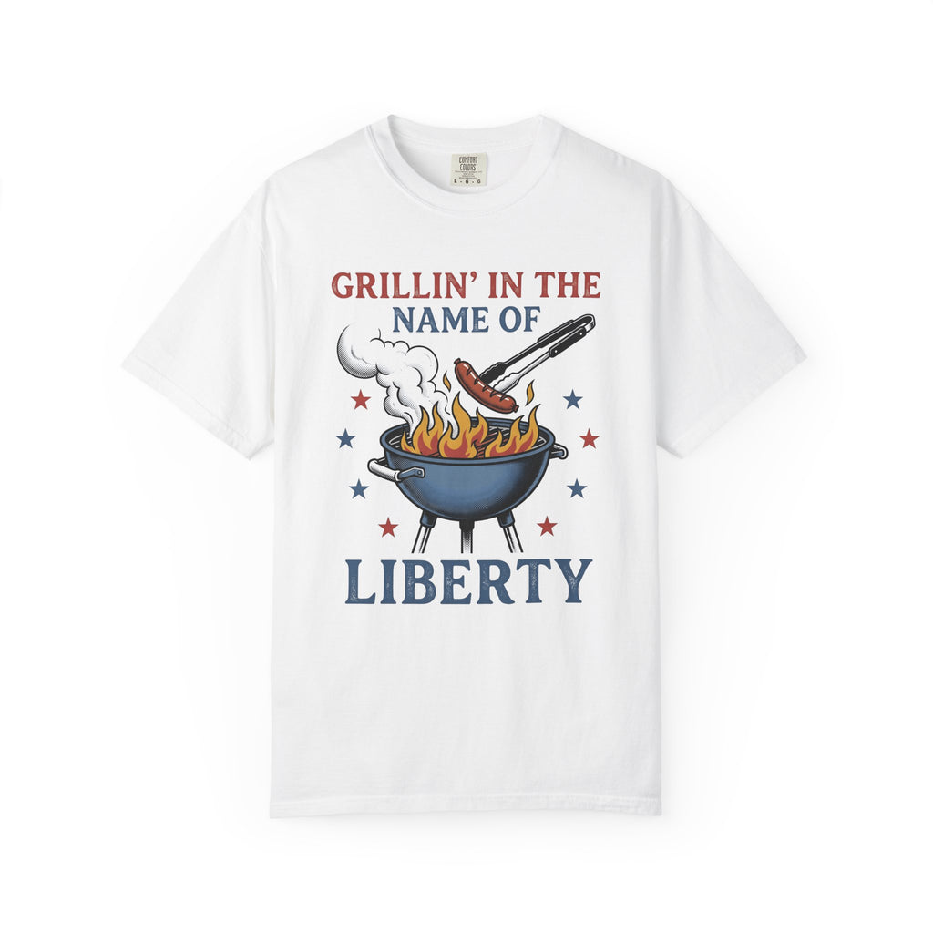 Grill Barbecue Shirt America/4th Of July Smoker Gift Women Classic Tee Bbq T-Shirt Independence Day Fan Retro Tshirt Barbecue Graphic