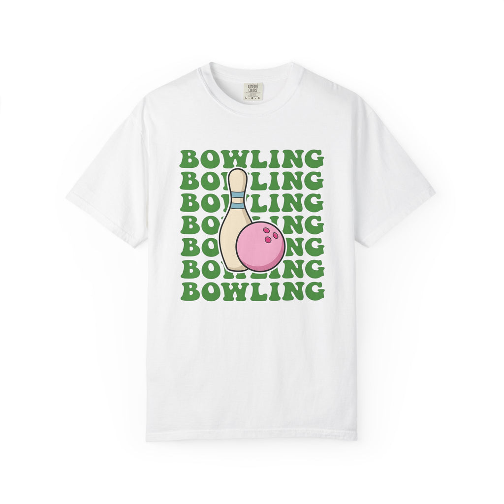 Bowling Ball Pin Shirt Bowling Athletics Gift Women Comic Tee Bowling Pin T-Shirt Bowler Fan Bowling Art Tshirt Sports Graphic Block Vintage