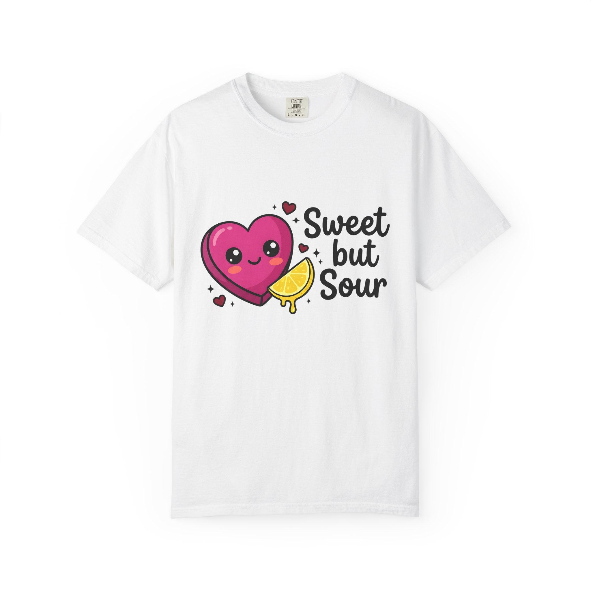 Cute Heart Shirt Valentine Food Gift Women Charming Tee Heart T-Shirt Valentine Fan Cute Illustration Comic Citrus Wedge Tshirt