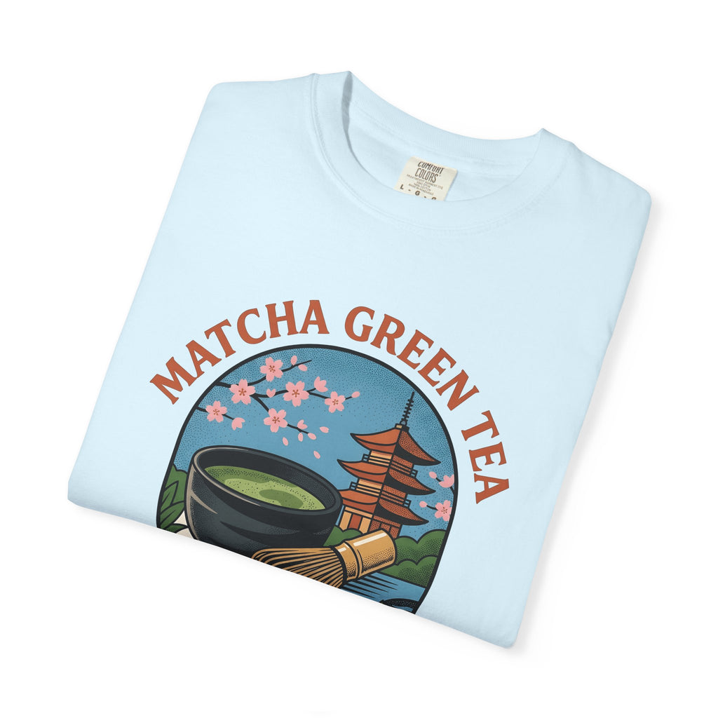 Matcha Tea Bowl Shirt Drinks Japan Gift Women Vintage Tee Tea Bowl T-Shirt Beverage Fan Tea Cup Tshirt Japanese Graphic Retro Cherry