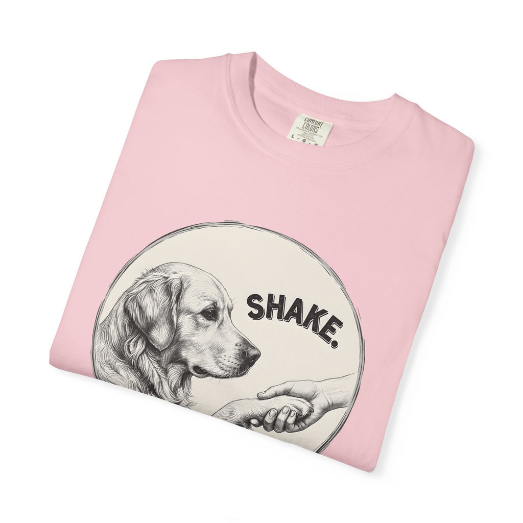 Golden Retriever Shirt Dog Pet Gift Women Hand Drawn Tee Retriever T-Shirt Dog Fan Illustrated Graphic Dog Graphic Vintage Handshake Tshirt