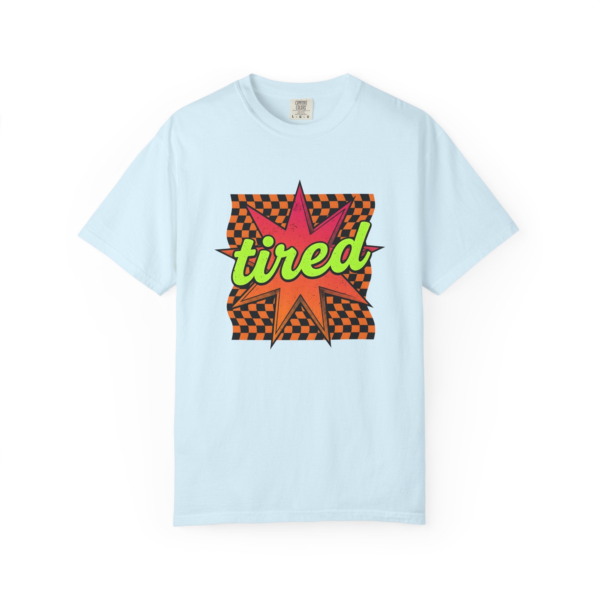 Comic Pop Starburst Shirt Moms Humor Gift Women Retro Tee Explosion T-Shirt Mother Fan Vintage Tshirt Funny Graphic Bold Checkerboard Tshirt
