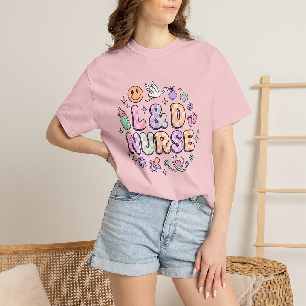 Stork Infant Shirt Nurse Baby Care Gift Women Playful Tee Baby T-Shirt Nursing Enthusiast Cute Tshirt Parenting Graphic Old School Nipple