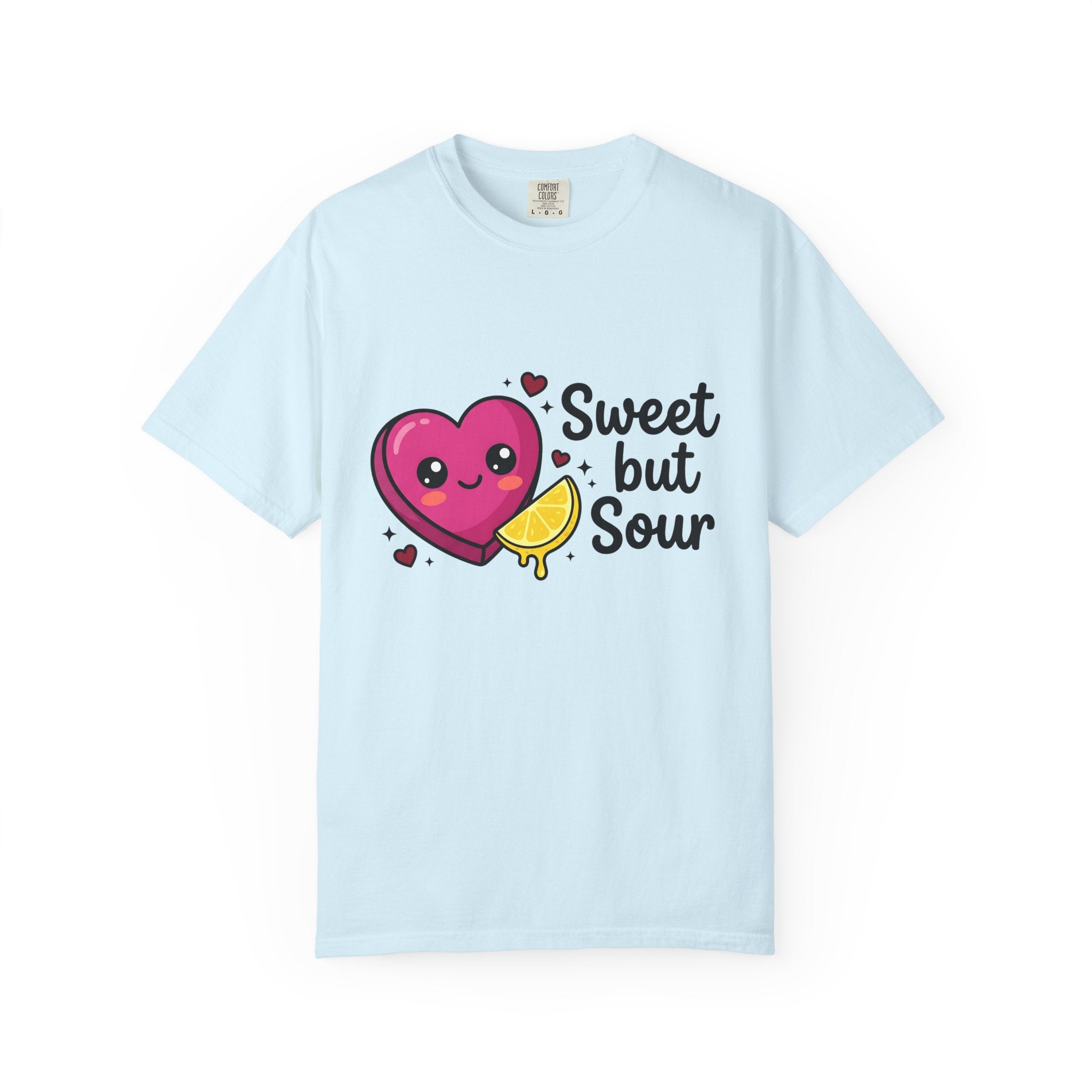 Cute Heart Shirt Valentine Food Gift Women Charming Tee Heart T-Shirt Valentine Fan Cute Illustration Comic Citrus Wedge Tshirt