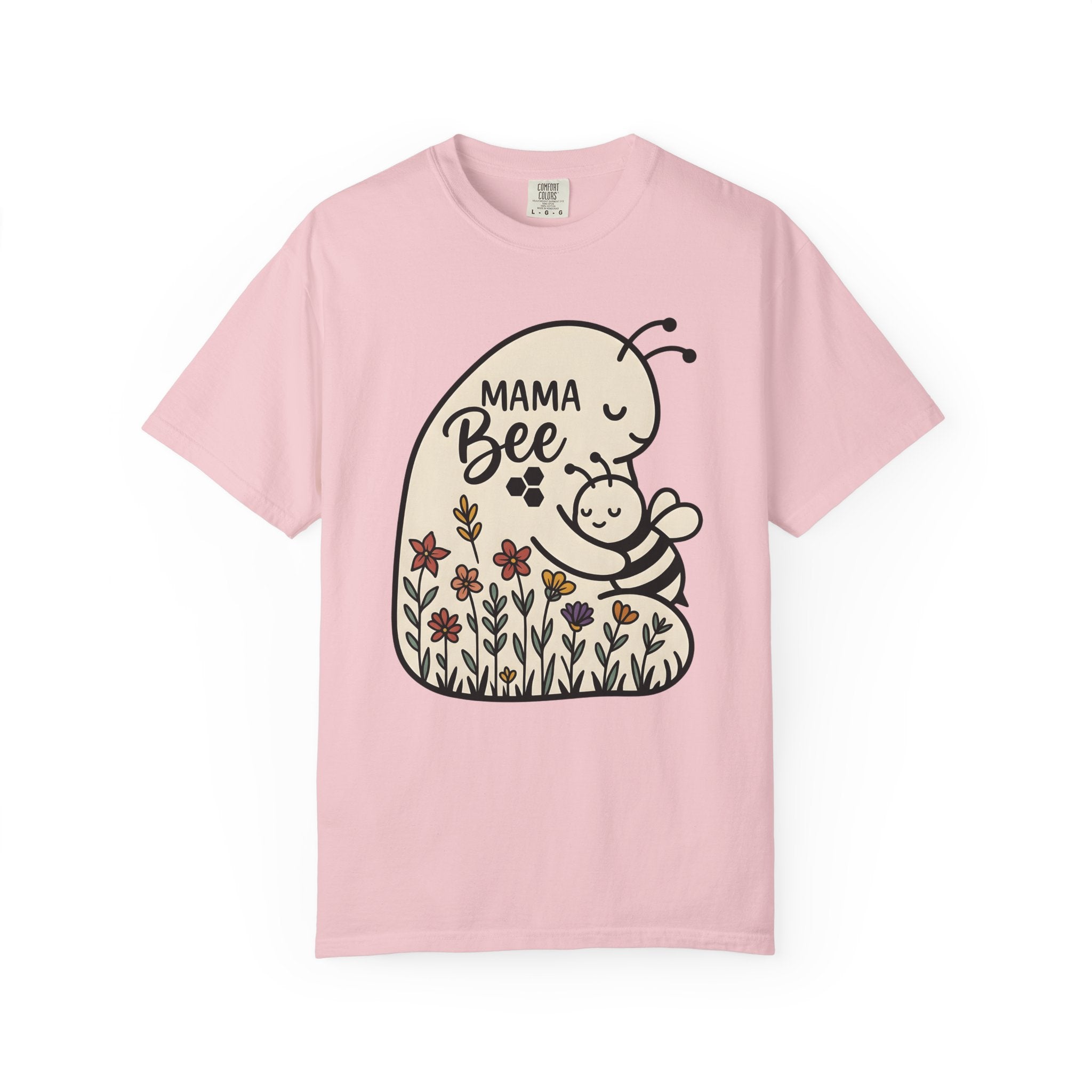 Bee Cuddle Shirt Animals & Flowers Mother Gift Women Adorable Tee Honeybee T-Shirt Wildlife Fan Cute Tshirt Mom Graphic Sketch Meadow