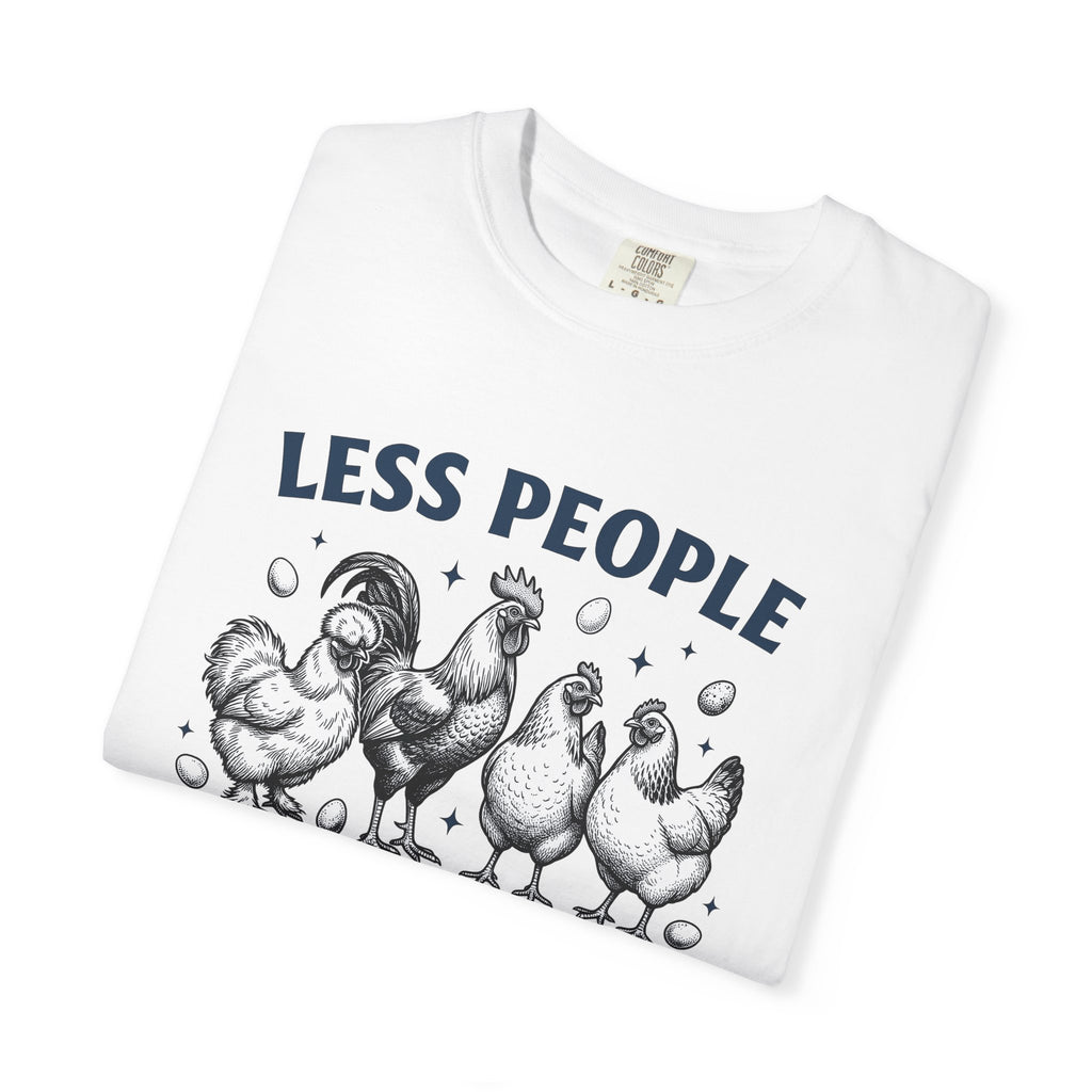 Chicken Group Shirt Chicken Farm Gift Women Hand Drawn Tee Flock T-Shirt Poultry Fan Hen Tshirt Ranch Graphic Vintage Eggs Tshirt
