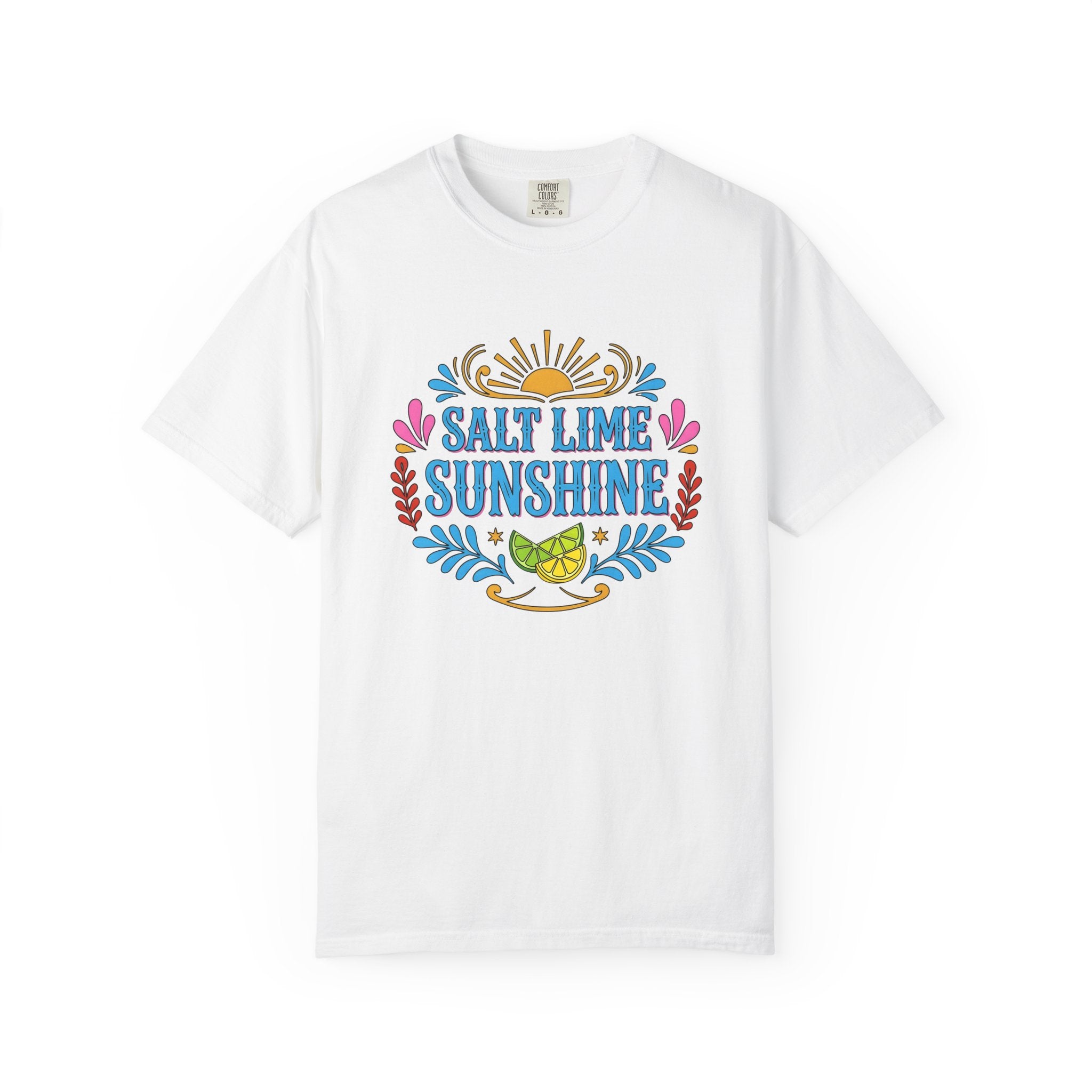 Lime Fruit Slice Shirt Summer Travel Gift Women Folk Tee Lime Wedge T-Shirt Vacation Fan Bohemian Tshirt Adventure Graphic Cartoon Floral