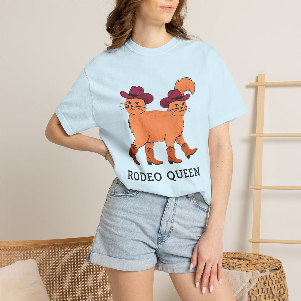 Cowboy Kitten Shirt Cowgirl Farm Gift Women Comic Strip Tee Kitten T-Shirt Cowgirl Fan Cartoon Tshirt Ranch Graphic Old School Leather Boots