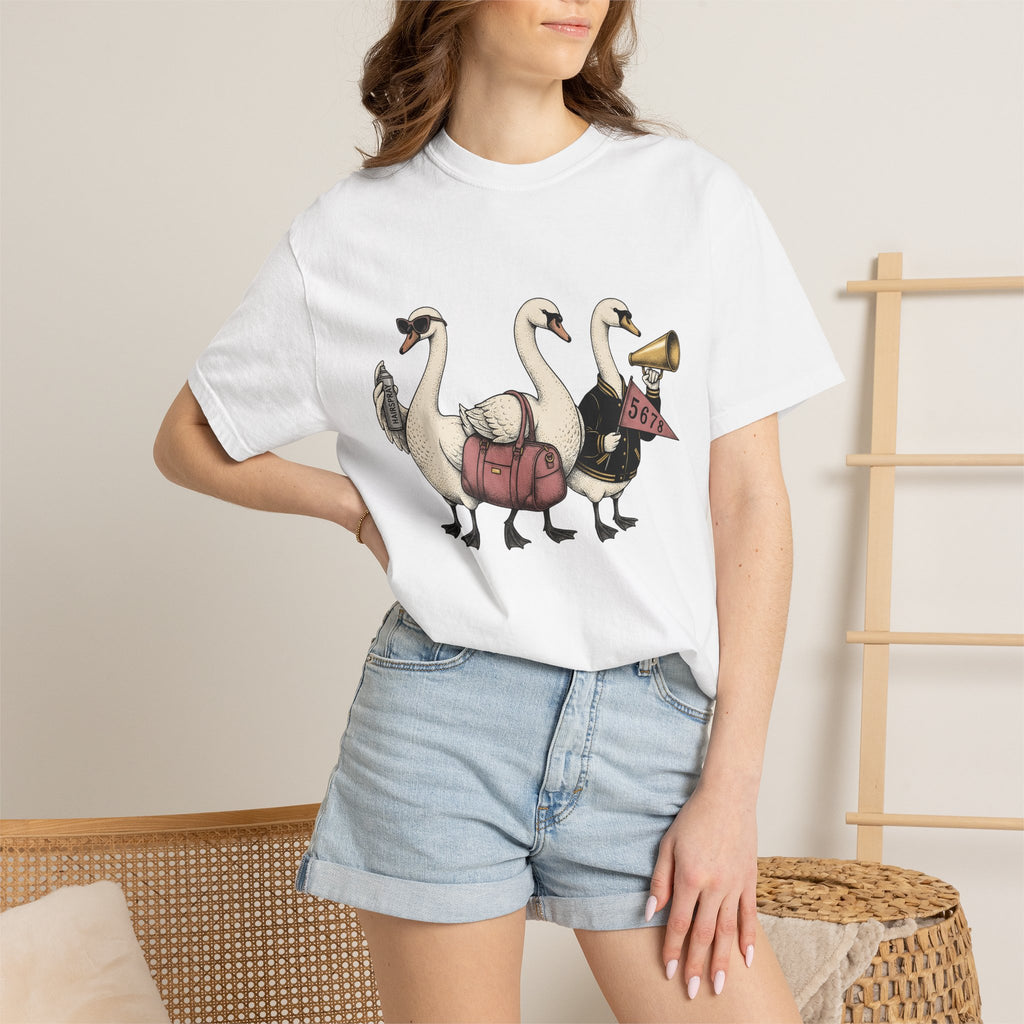 Swan Set Shirt Moms Fauna Gift Women Storybook Tee Cygnus T-Shirt Motherhood Fan Fairy Graphic Tshirt Old School Bag Tshirt