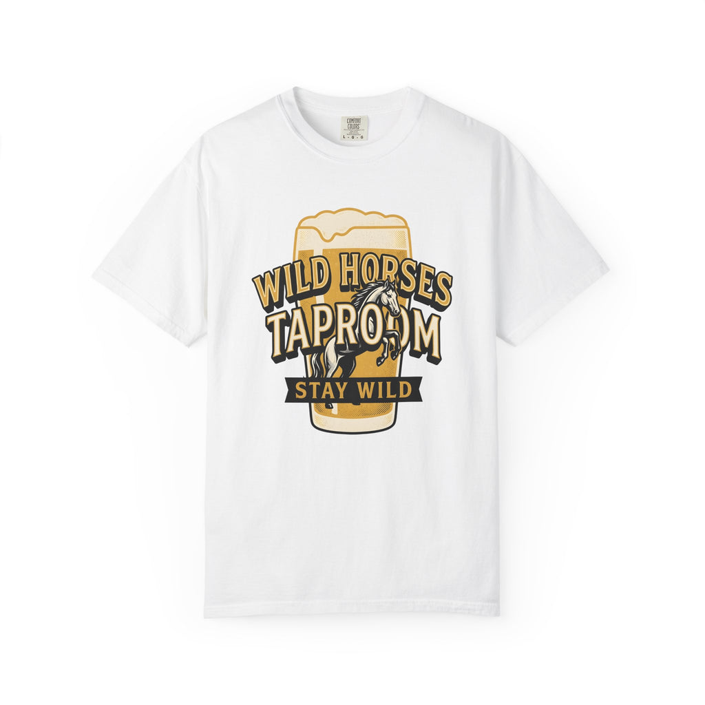 Horse Ale Glass Shirt Beer Western Wear Gift Women Flat Graphic Tee Beer Glass T-Shirt Beer Fan Graphic Tshirt Cowboy Graphic Hand Drawn