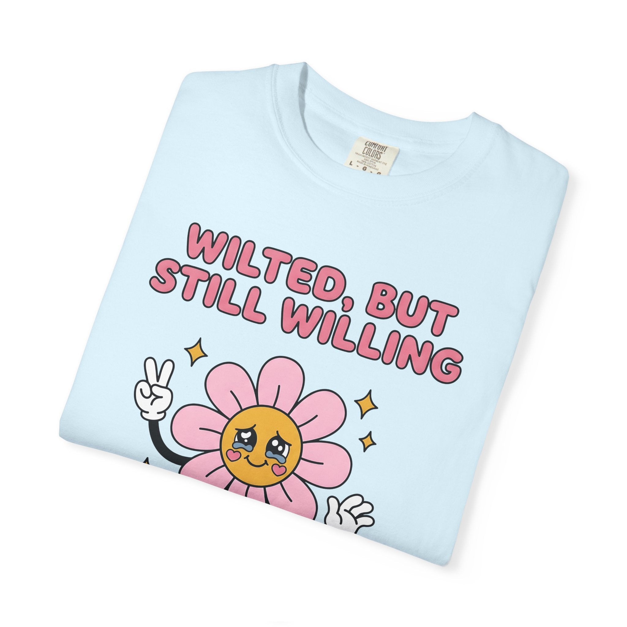 Cute Flower Shirt Funny Inspiration Gift Women Chibi Tee Blossom T-Shirt Comedian Fan Cartoon Tshirt Motivational Graphic Vintage Glitter