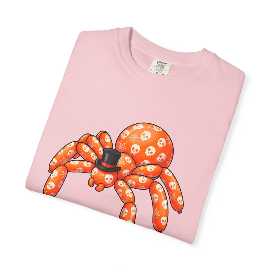 Balloon Spider Shirt Halloween Ghost Gift Women Line Art Tee Spiderweb T-Shirt Horror Fan Minimalist Tshirt Specter Graphic Mascot Dress Hat