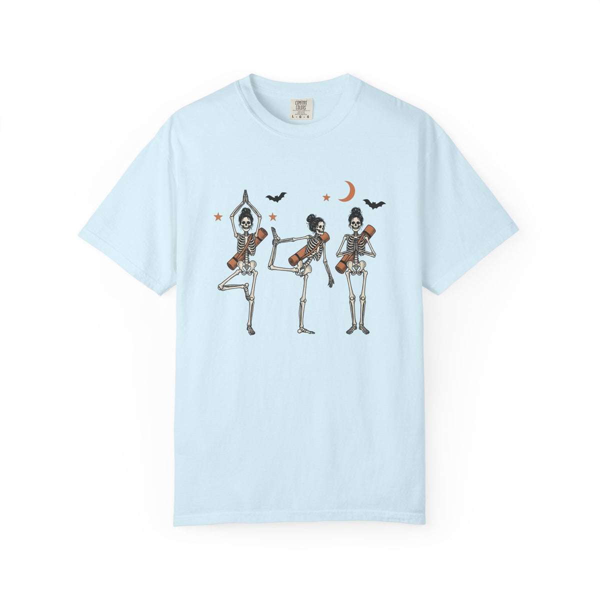 Skeleton Pose Shirt Mom Fall Gift for Women Distressed Tee Skeleton T-Shirt