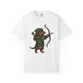 Dachshund Archer Shirt Dog Magic Gift Women Comic Tee Wiener Dog T-Shirt Dog Fan Cartoon Tshirt Magical Graphic Sketch Bow Tshirt