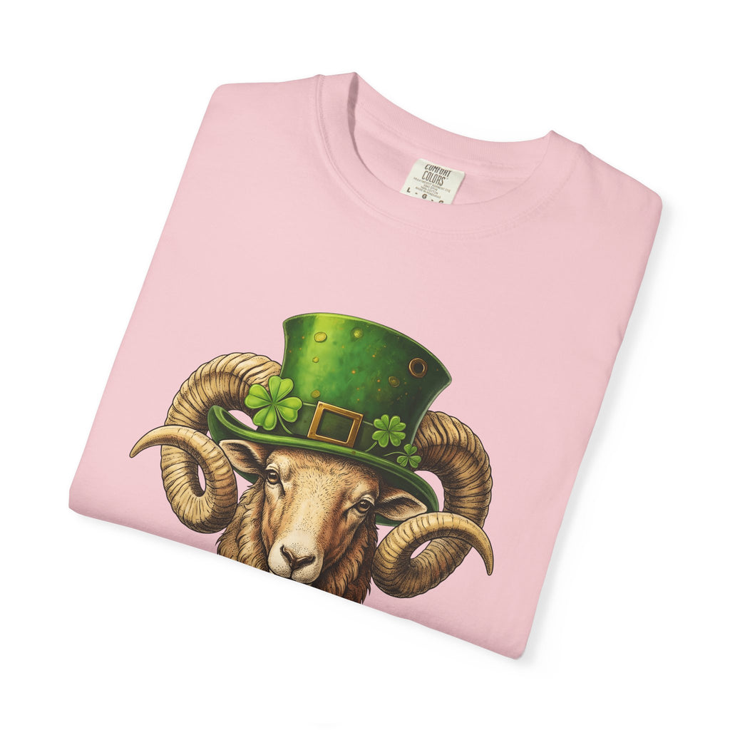 Ram Leprechaun Hat Shirt St Patrick's Day Creatures Gift Women Old School Tee Leprechaun Hat T-Shirt St Patricks Fan Vintage Tshirt Monster