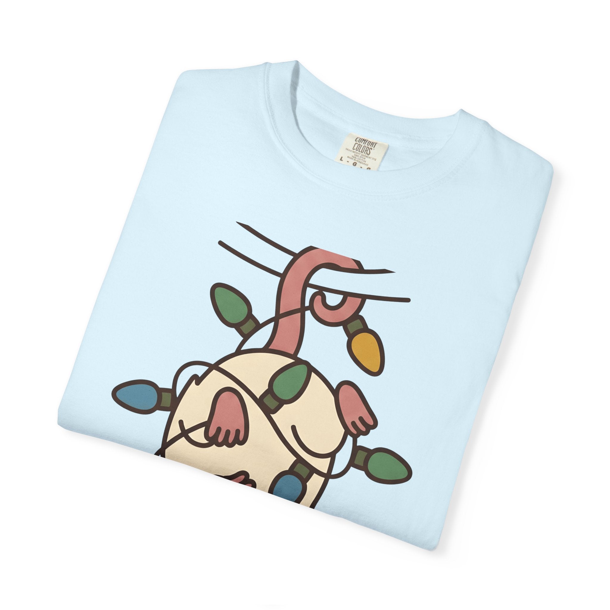 Opossum Santa Hat Shirt Christmas Pet Gift Women Comic Tee Possum T-Shirt Xmas Fan Cartoon Tshirt Animal Graphic Chibi Holiday Lights Tshirt