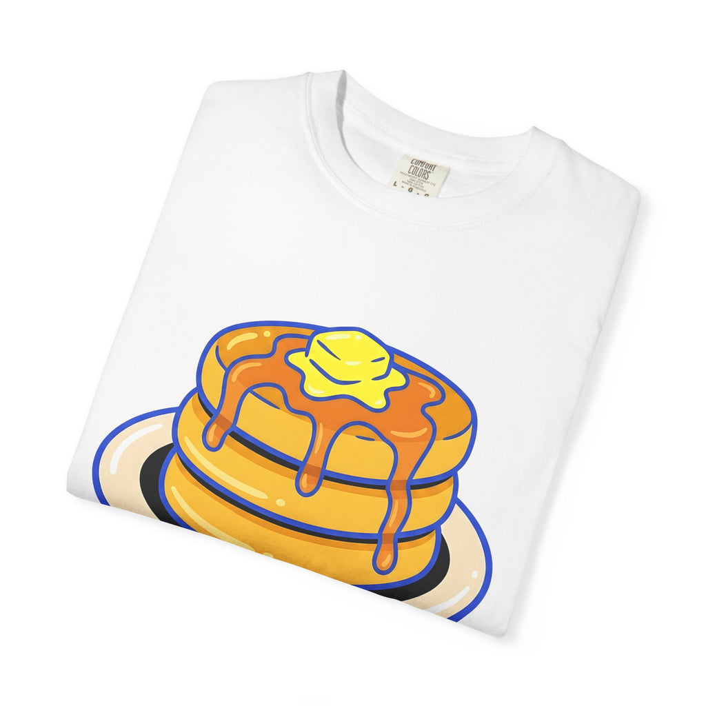 Pancake Stack Shirt Desserts Breakfast Gift Women Cartoon Tee Pancakes T-Shirt Sweets Fan Cute Tshirt Morning Graphic Retro Syrup Tshirt