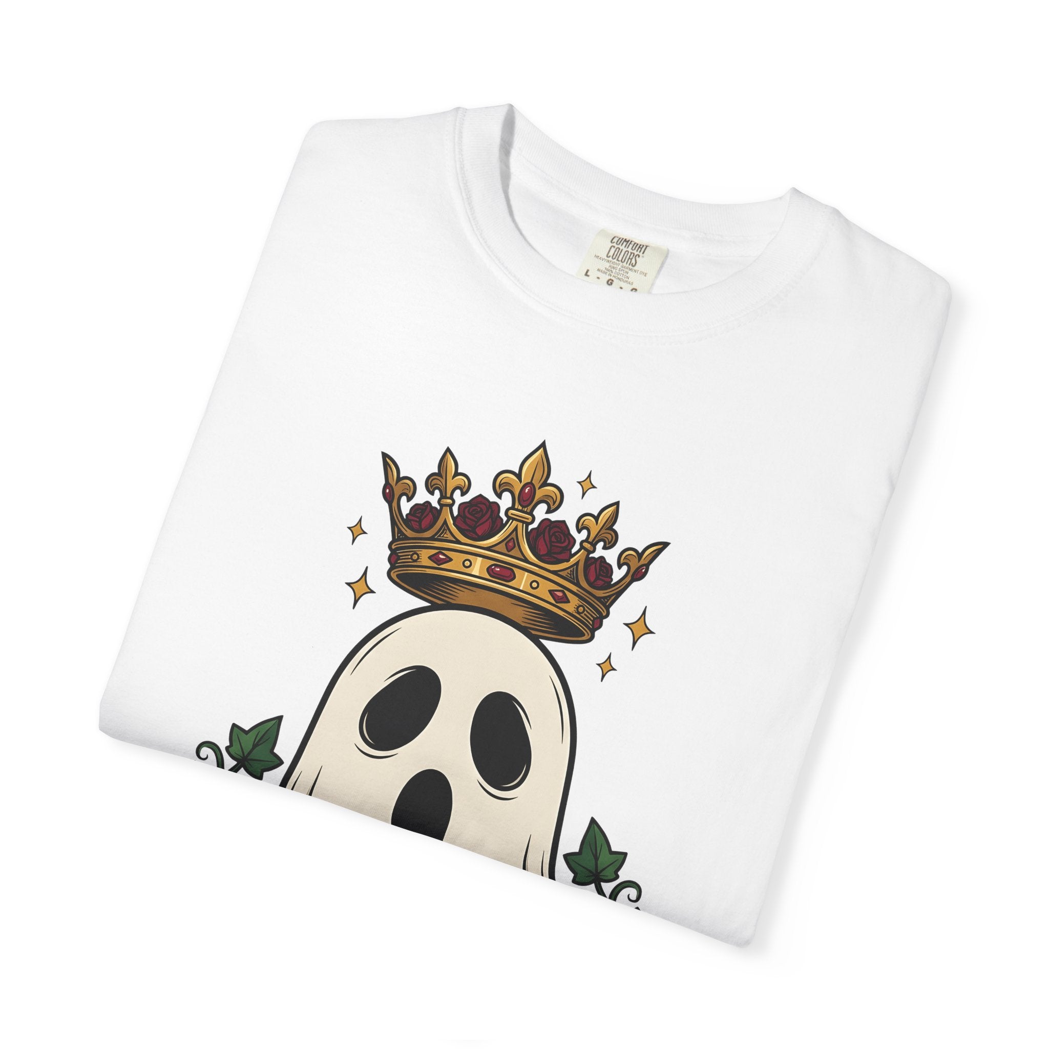 Spirit Crown Shirt Halloween Dark Gift Women Ink Tee Diadem T-Shirt Horror Fan Tattoo Tshirt Gothic Graphic Retro Flower Tshirt