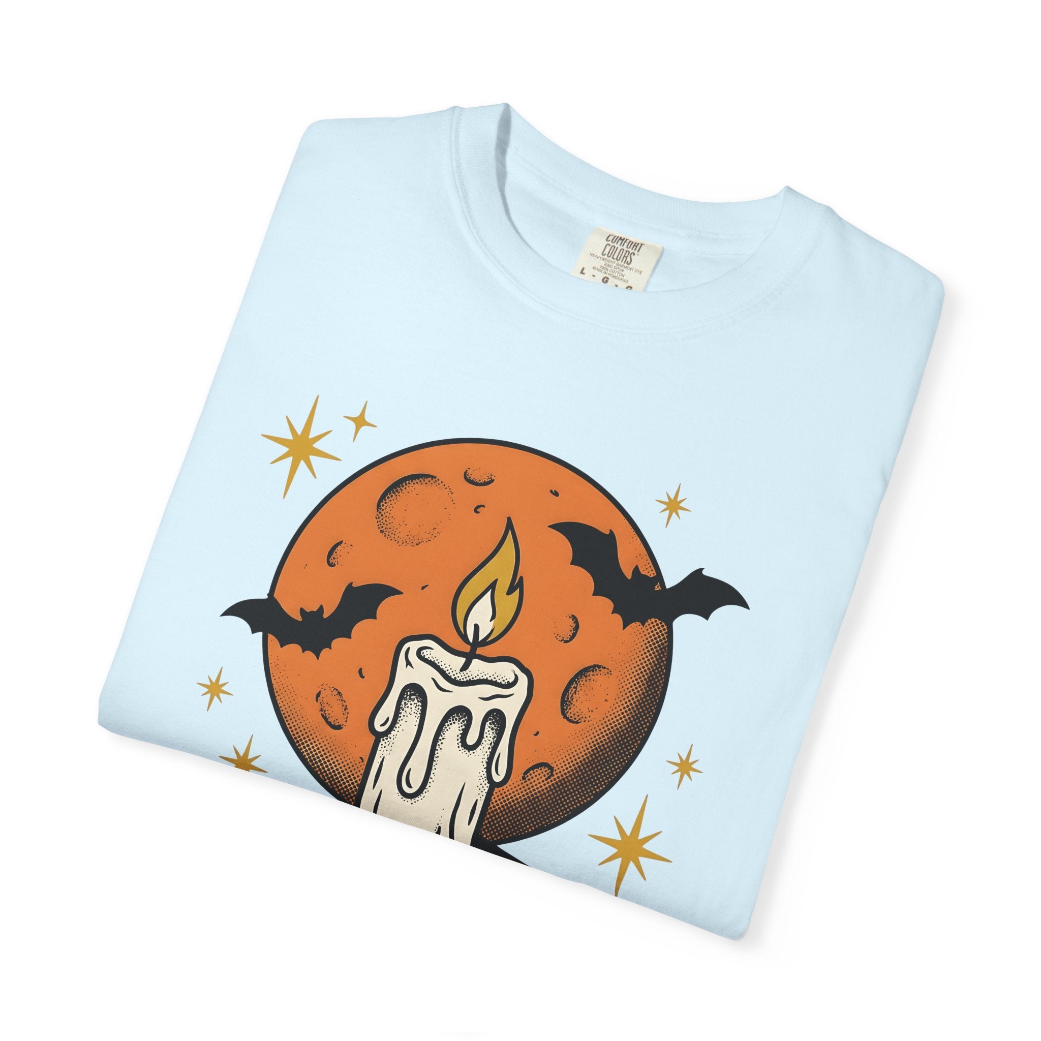 Wax Book Shirt Halloween Magic Gift Women Old School Tee Journal T-Shirt Horror Fan Retro Tshirt Sorcery Graphic Nostalgic Dark Bats Tshirt