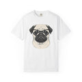 Pug Canine Shirt Dog Wildlife Gift Women Line Art Tee Dog T-Shirt Dog Fan Illustrated Graphic Tshirt Hand Drawn Spectacles Tshirt