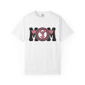 Cheerleader Mom Shirt Moms Sports Gift Women Bold Graphic Tee Cheer Mom T-Shirt Mother Fan Graphic Design Athlete Retro Heart Tshirt