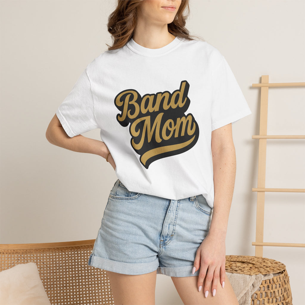 Band Mom Phrase Shirt Moms Sound Gift Women Handwritten Script Tee Concert Mom T-Shirt Mom Fan Typography Tshirt Audio Graphic Classic