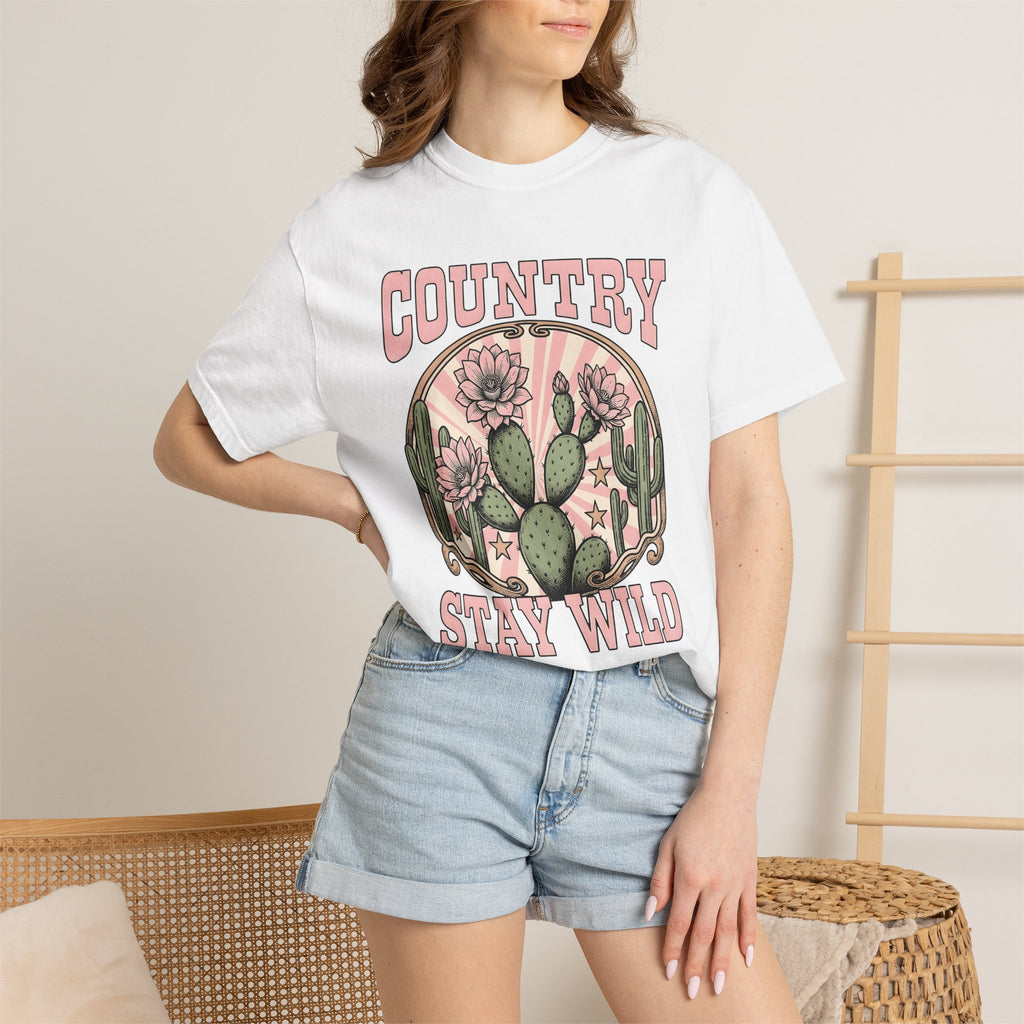 Prickly Pear Blooms Shirt Cowgirl Western Gift Women Prairie Tee Cactus Flower T-Shirt Rodeo Fan Rustic Tshirt Country Graphic Antique