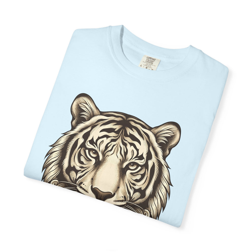Tiger Face Shirt Animals Wildlife Gift Women Tattoo Tee Tiger T-Shirt Animal Fan Cat Graphic Tshirt Vintage Mandala Tshirt