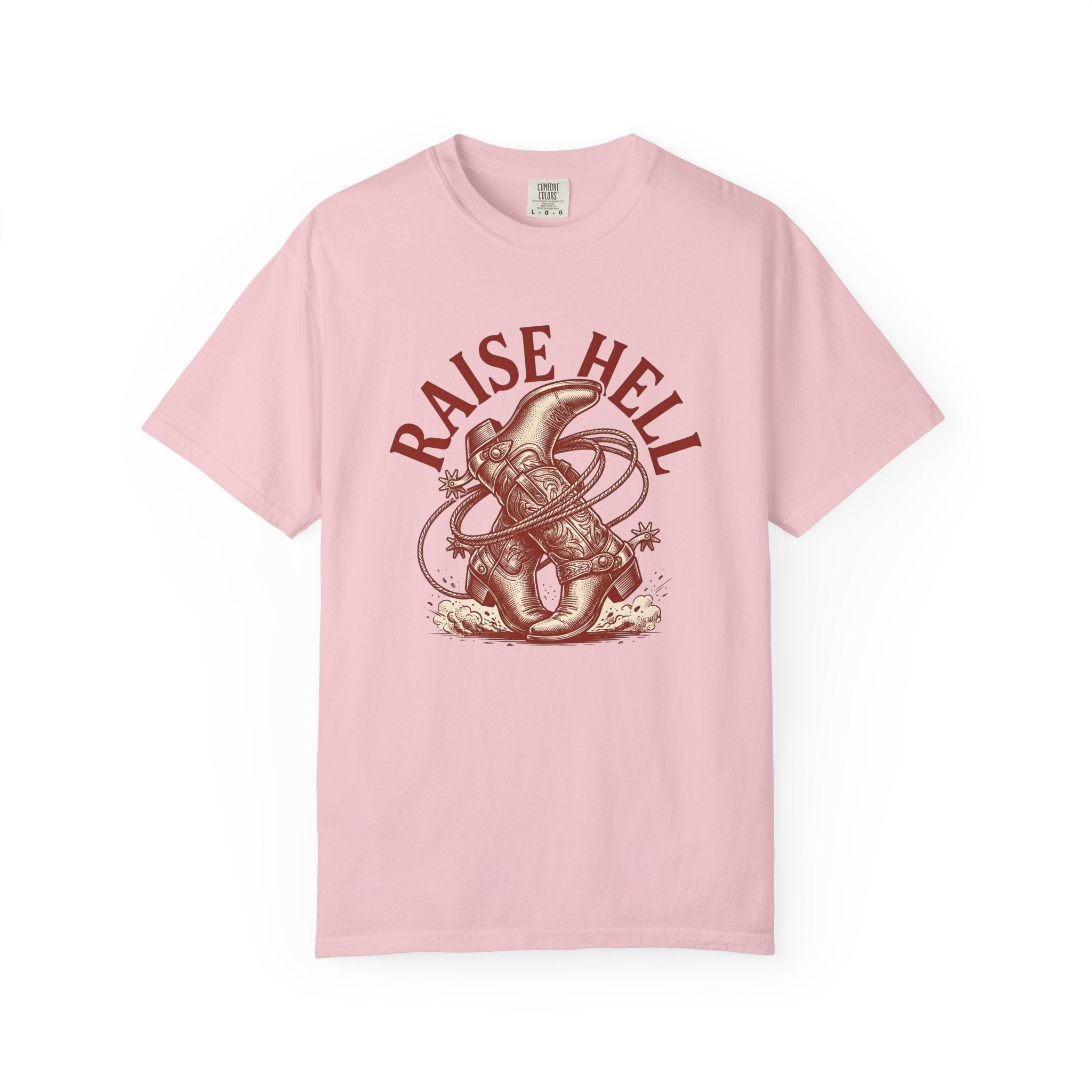 Cowboy Boots Shirt Cowgirl Western Gift Women Vintage Tee Boots T-Shirt Rodeo Fan Cowboy Graphic Hand Drawn Lasso Tshirt