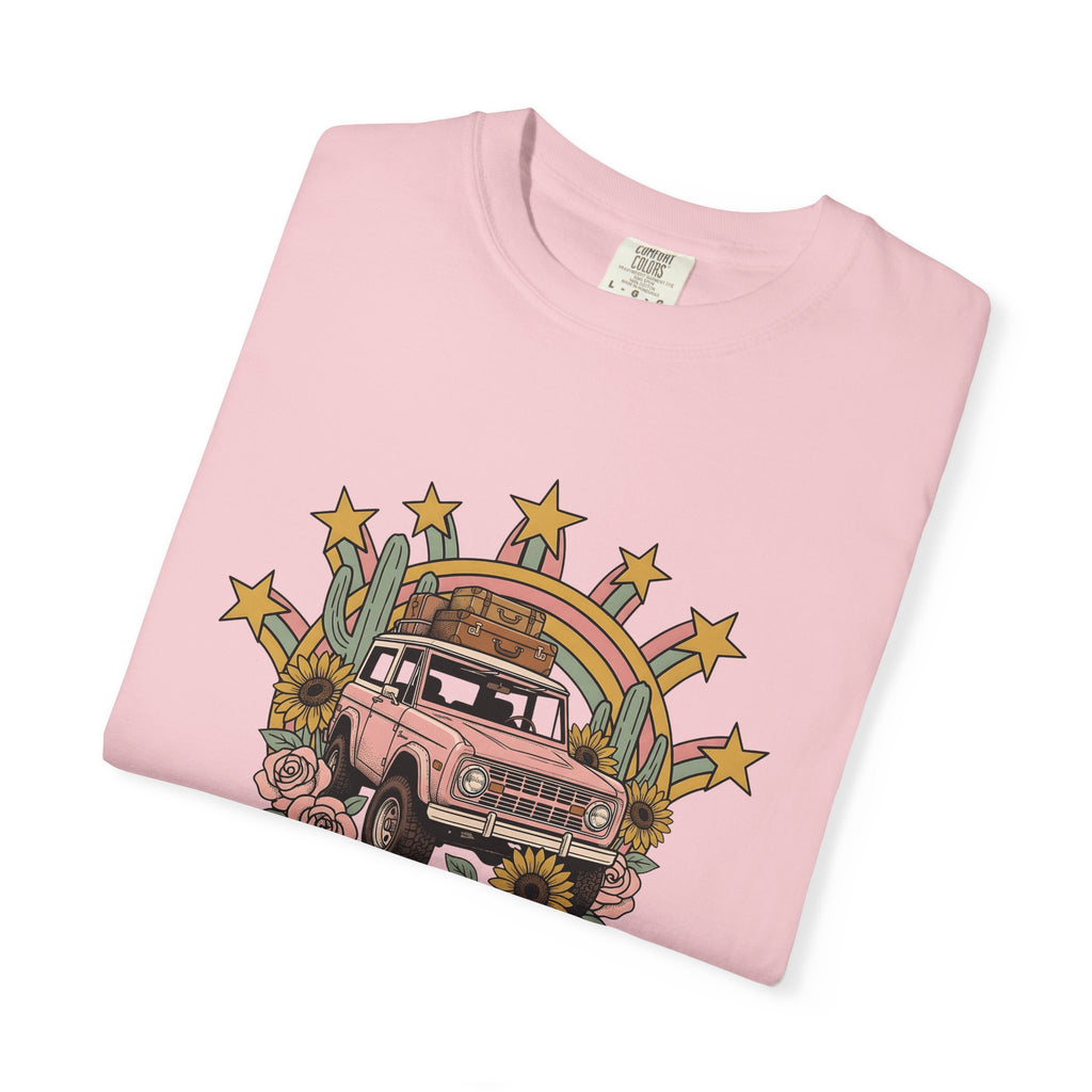 Antique Truck Shirt Cowgirl Travel Gift Women Tribal Tee Vintage Truck T-Shirt Rodeo Fan Tribal Tshirt Adventure Graphic Nostalgic Desert