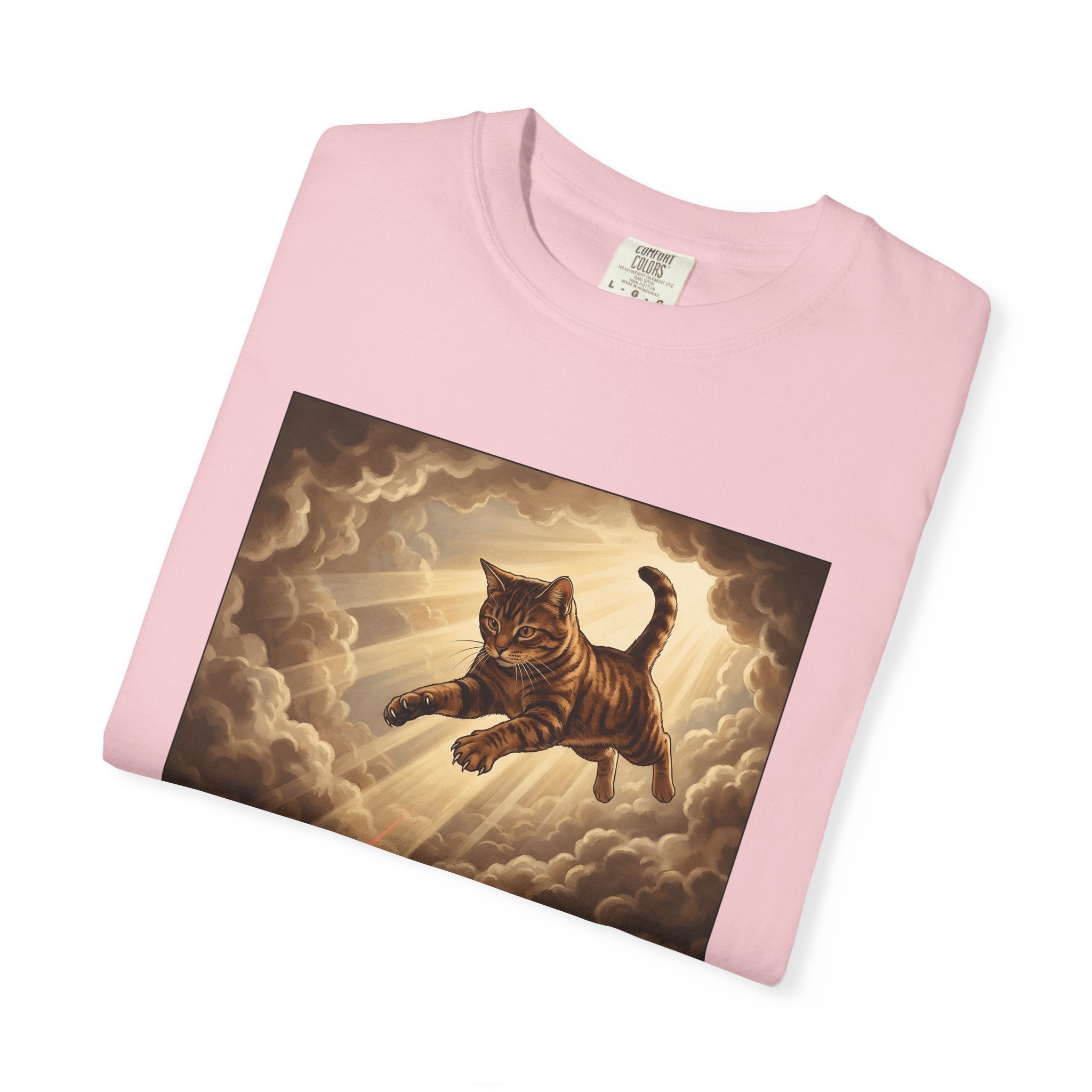 Ginger Cat Shirt Cat Fauna Gift Women Mythical Tee Kitten T-Shirt Cat Fan Feline Tshirt Wildlife Graphic Classic Laser Light Tshirt