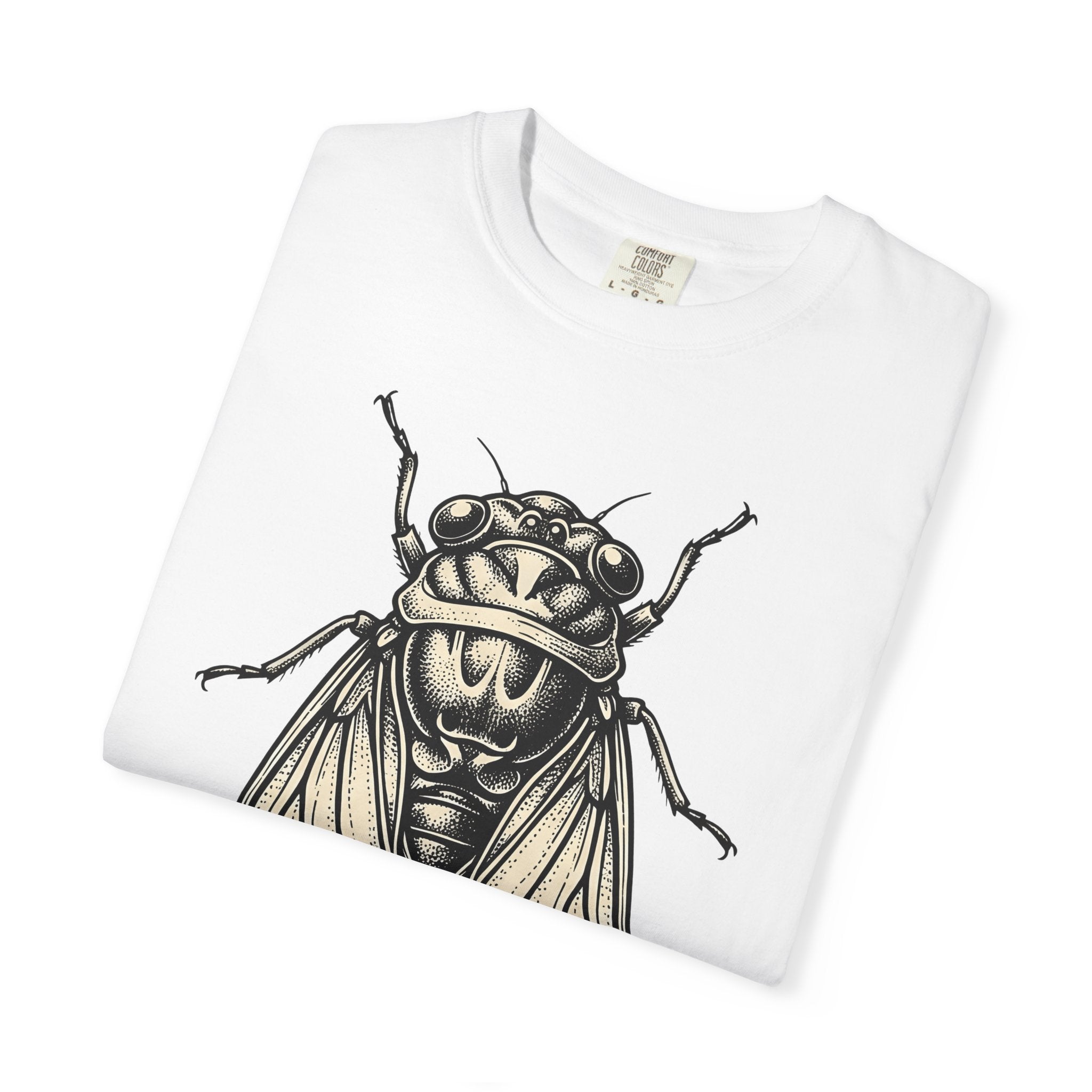 Cicada Insect Shirt Cottagecore Nature Gift Women Vintage Tee Locust T-Shirt Cottagecore Fan Distressed Tshirt Wildlife Graphic Hand Drawn