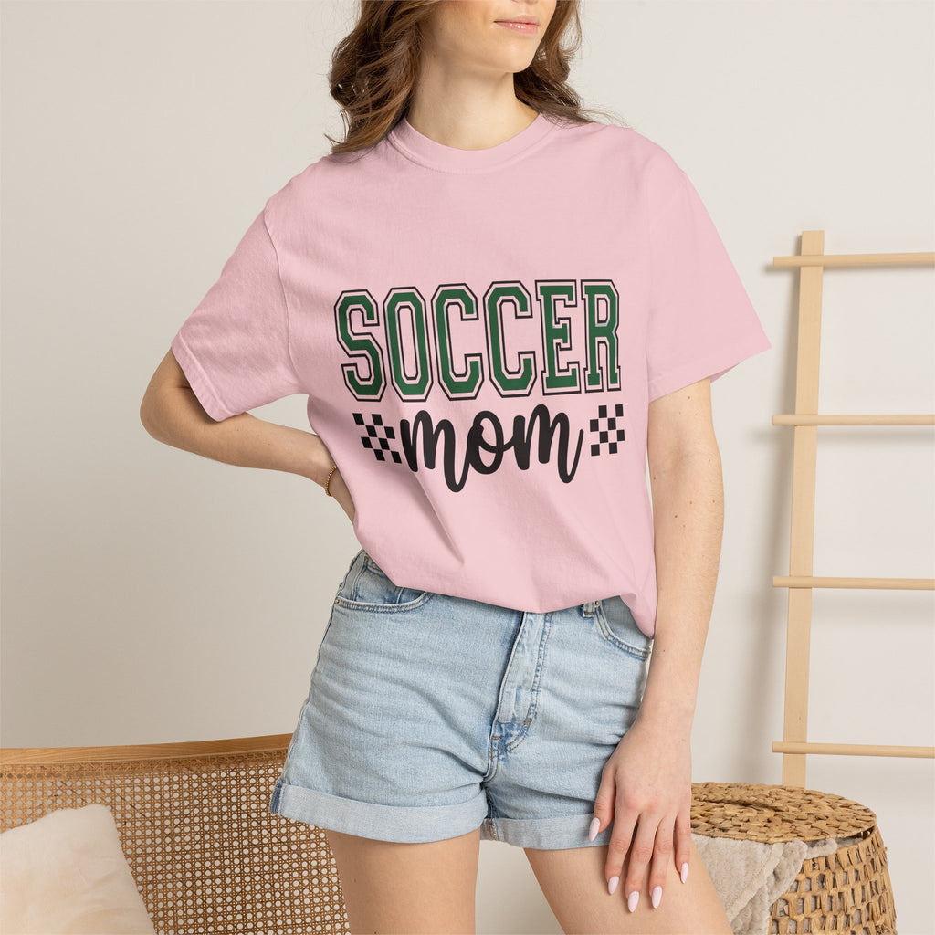 Varsity Text Shirt Mom Sports Gift Women Sporty Tee Letterman T-Shirt Mother Fan Athletic Tshirt Sports Graphic Modern Checkered Tshirt